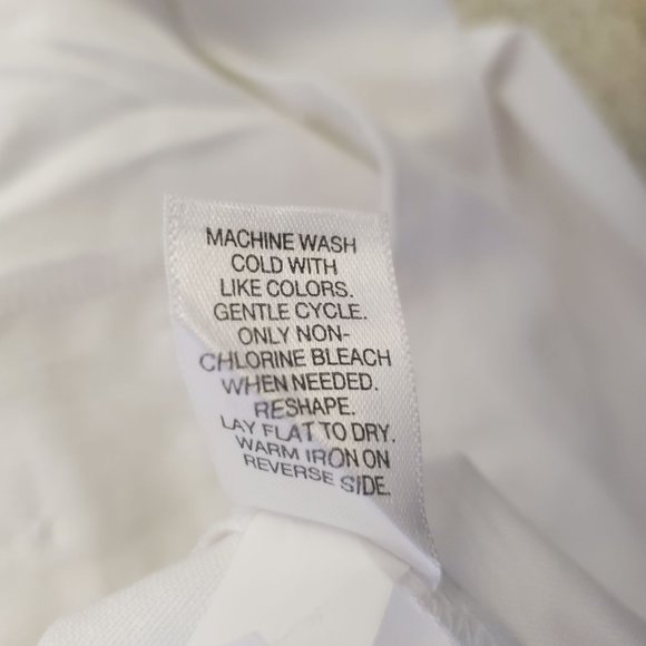 J.Jill Women's White Linen Stretch Sailor Button Wide Leg Crop Pants Size 16 NWT - Picture 14 of 15